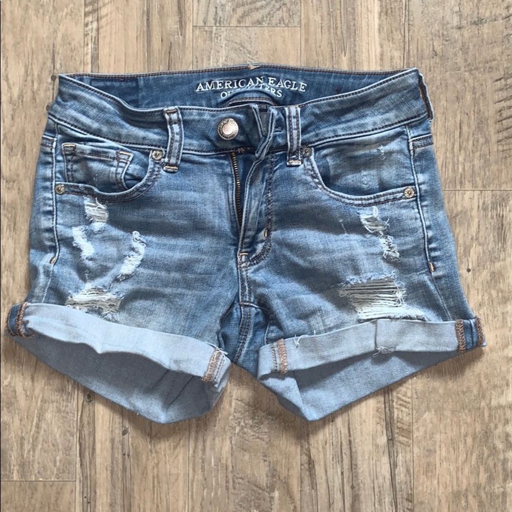 American Eagle Distressed Denim Shorts